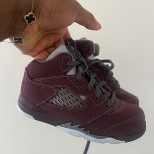 Jordan suede toddler burgundy